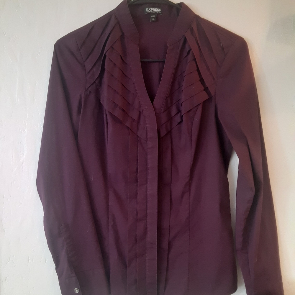 Express Essential Stretch Womens Button Down Shir… - image 2